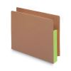 Redrope Drop-Front End Tab File Pockets, Fully Lined 6.5" High Gussets, 3.5" Expansion, Letter Size, Redrope/Green, 10/Box2