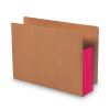 Redrope Drop-Front End Tab File Pockets, Fully Lined 6.5" High Gussets, 3.5" Expansion, Letter Size, Redrope/Red, 10/Box2