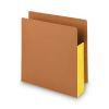 Redrope Drop-Front End Tab File Pockets, Fully Lined 6.5" High Gussets, 3.5" Expansion, Letter Size, Redrope/Yellow, 10/Box2