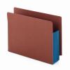 Redrope Drop-Front End Tab File Pockets, Fully Lined 6.5" High Gussets, 5.25" Expansion, Letter Size, Redrope/Blue, 10/Box2