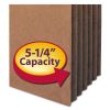 Redrope Drop Front File Pockets, 5.25" Expansion, Letter Size, Redrope, 50/Box2
