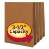 Redrope Drop Front File Pockets with 2/5-Cut Guide Height Tabs, 3.5" Expansion, Legal Size, Redrope, 25/Box2