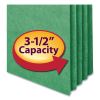 Colored File Pockets, 3.5" Expansion, Legal Size, Green2