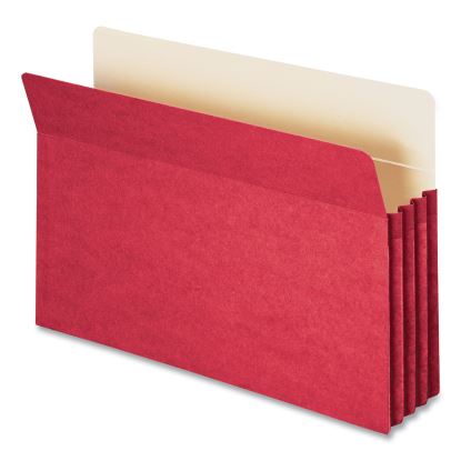 Colored File Pockets, 3.5" Expansion, Legal Size, Red1
