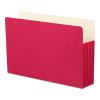 Colored File Pockets, 3.5" Expansion, Legal Size, Red2
