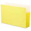 Colored File Pockets, 3.5" Expansion, Legal Size, Yellow2