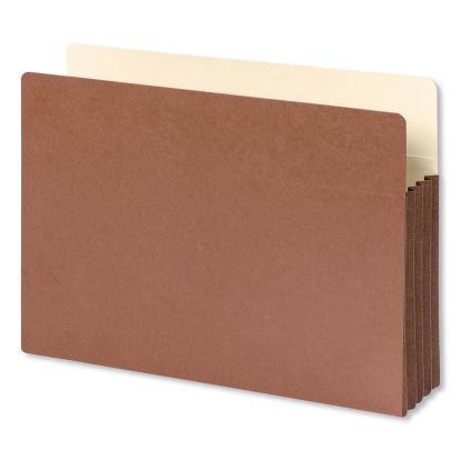 Redrope Drop-Front File Pockets with Fully Lined Gussets, 3.5" Expansion, Legal Size, Redrope, 10/Box1