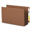 Redrope Drop-Front End Tab File Pockets, Fully Lined 6.5" High Gussets, 5.25" Expansion, Legal Size, Redrope/Brown, 10/Box2