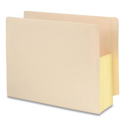 Manila End Tab File Pockets with Tyvek-Lined Gussets, 5.25" Expansion, Letter Size, Manila, 10/Box1