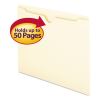 Manila File Jackets, 1-Ply Straight Tab, Letter Size, Manila, 100/Box1