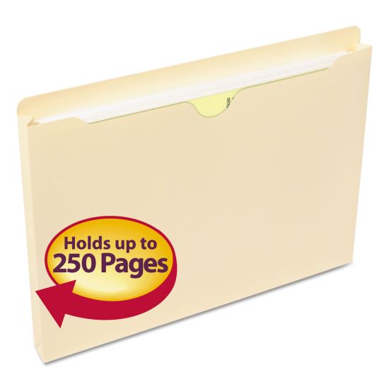 Manila File Jackets, 1-Ply Straight Tab, Letter Size, Manila, 50/Box1