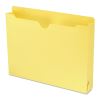 Colored File Jackets with Reinforced Double-Ply Tab, Straight Tab, Letter Size, Yellow, 50/Box1