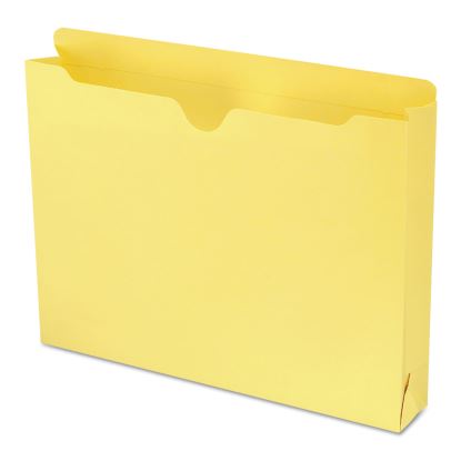 Colored File Jackets with Reinforced Double-Ply Tab, Straight Tab, Letter Size, Yellow, 50/Box1