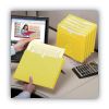 Colored File Jackets with Reinforced Double-Ply Tab, Straight Tab, Letter Size, Yellow, 50/Box2