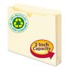 100% Recycled Top Tab File Jackets, Straight Tab, Letter Size, Manila, 50/Box1