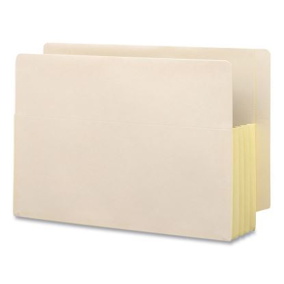 Manila End Tab File Pockets with Tyvek-Lined Gussets, 3.5" Expansion, Legal Size, Manila, 10/Box1