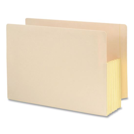 Manila End Tab File Pockets with Tyvek-Lined Gussets, 5.25" Expansion, Legal Size, Manila, 10/Box1