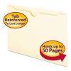 Manila File Jackets, 2-Ply Straight Tab, Legal Size, Manila, 100/Box1