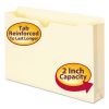 Manila File Jackets, 2-Ply Straight Tab, Legal Size, Manila, 50/Box1