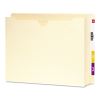 Heavyweight End Tab File Jacket with 2" Expansion, Straight Tab, Letter Size, Manila, 25/Box1