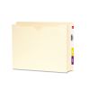 Heavyweight End Tab File Jacket with 2" Expansion, Straight Tab, Letter Size, Manila, 25/Box2