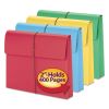 Expanding Wallet with Elastic Cord, 2" Expansion, 1 Section, Elastic Cord Closure, Letter Size, Assorted Colors, 50/Box2