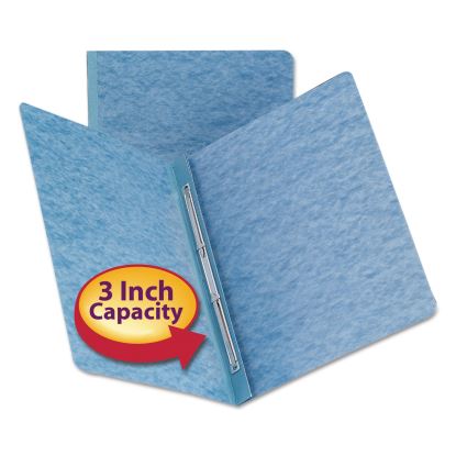 Prong Fastener Premium Pressboard Report Cover, Two-Piece Prong Fastener, 3" Capacity, 8.5 x 11, Blue/Blue1