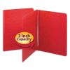 Prong Fastener Premium Pressboard Report Cover, Two-Piece Prong Fastener, 3" Capacity, 8.5 x 11, Bright Red/Bright Red2