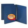 Prong Fastener Premium Pressboard Report Cover, Two-Piece Prong Fastener, 3" Capacity, 8.5 x 11, Dark Blue/Dark Blue2