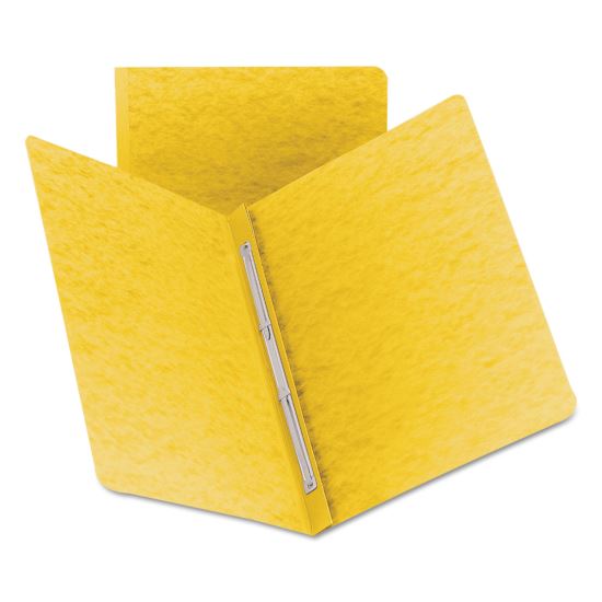 Prong Fastener Premium Pressboard Report Cover, Two-Piece Prong Fastener, 3" Capacity, 8.5 x 11, Yellow/Yellow1