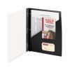 Clear Front Poly Report Cover, Double-Prong Fastener, 0.5" Capacity, 8.5 x 11, Clear/Black, 5/Pack2