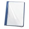 Clear Front Report Cover, Double-Prong Fastener,  0.5" Capacity, 8.5 x 11, Clear/Blue, 25/Box2