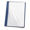 Clear Front Report Cover, Double-Prong Fastener, 0.5" Capacity, 8.5 x 11, Clear/Dark Blue, 25/Box2