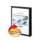 Frame View Poly Two-Pocket Folder, 100-Sheet Capacity, 11 x 8.5, Clear/Black, 5/Pack1