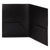 Frame View Poly Two-Pocket Folder, 100-Sheet Capacity, 11 x 8.5, Clear/Black, 5/Pack2