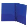 Poly Two-Pocket Folder with Fasteners, 180-Sheet Capacity, 11 x 8.5, Blue, 25/Box2
