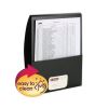 Organized Up Poly Stackit Folders, 11 x 8.5, Black/Black, 5/Pack1