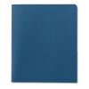 Two-Pocket Folder, Embossed Leather Grain Paper, 100-Sheet Capacity, 11 x 8.5, Blue, 25/Box2
