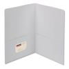 Two-Pocket Folder, Textured Paper, 100-Sheet Capacity, 11 x 8.5, White, 25/Box1
