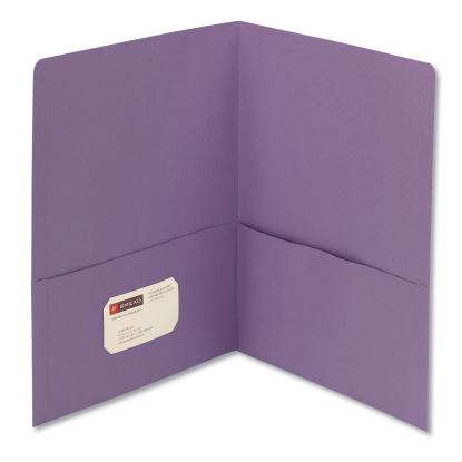 Two-Pocket Folder, Textured Paper, 100-Sheet Capacity, 11 x 8.5, Lavender, 25/Box1