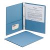 2-Pocket Folder with Tang Fastener, 0.5" Capacity, 11 x 8.5, Blue, 25/Box2