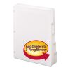 Three-Ring Binder Index Divider, 5-Tab, 11 x 8.5, White, 20 Sets1