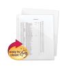 Organized Up Poly Slash Jackets, 2-Sections, Letter Size, Clear, 5/Pack1