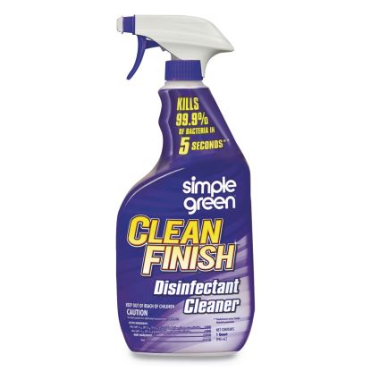 Clean Finish Disinfectant Cleaner, Herbal, 32 oz Spray Bottle, 12/Carton1