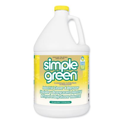 Industrial Cleaner and Degreaser, Concentrated, Lemon, 1 gal Bottle, 6/Carton1