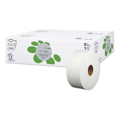 BioTech Toilet Tissue, Septic Safe, 2-Ply, White, 3.3" x 1,000 ft, 12 Rolls/Carton1