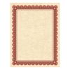 Parchment Certificates, Academic, 8.5 x 11, Copper with Red/Brown Border, 25/Pack1