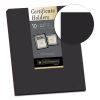 Certificate Holder, Black, 105lb Linen Stock, 12 x 9 1/2, 10/Pack2