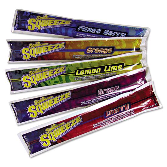 Sqweeze Freeze Pops, Assorted Flavors, 3 oz Packets, 150/Carton1