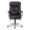 Emerson Big and Tall Task Chair, Supports Up to 400 lb, 19.5" to 22.5" Seat Height, Brown Seat/Back, Silver Base2